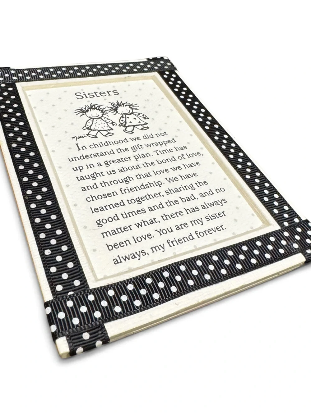 Blue Mountain Arts Sisters Easel Plaque Sister Gift Magnetic Decor